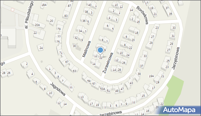 Rotmanka, Żurawinowa, 11, mapa Rotmanka