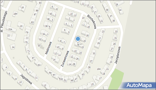 Rotmanka, Żurawinowa, 8, mapa Rotmanka