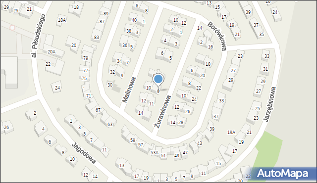 Rotmanka, Żurawinowa, 9, mapa Rotmanka