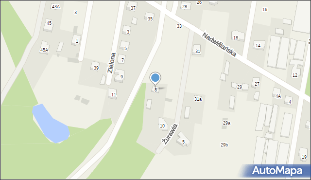 Skierdy, Żurawia, 8, mapa Skierdy