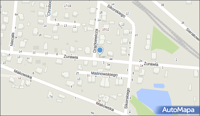 Skierniewice, Żurawia, 4b, mapa Skierniewic