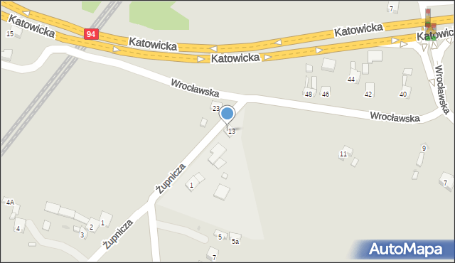 Sławków, Żupnicza, 12, mapa Sławków