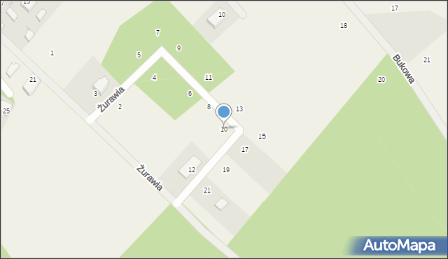 Sopieszyno, Żurawia, 10, mapa Sopieszyno