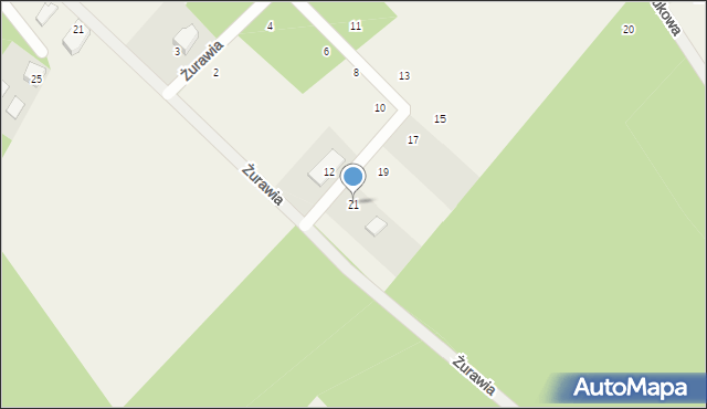 Sopieszyno, Żurawia, 21, mapa Sopieszyno