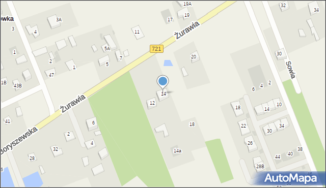 Stefanówka, Żurawia, 14, mapa Stefanówka