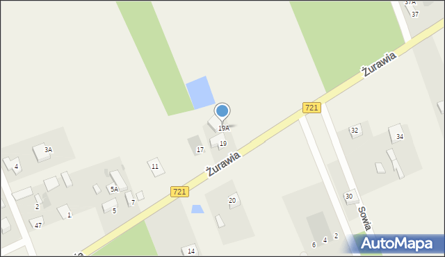 Stefanówka, Żurawia, 19A, mapa Stefanówka