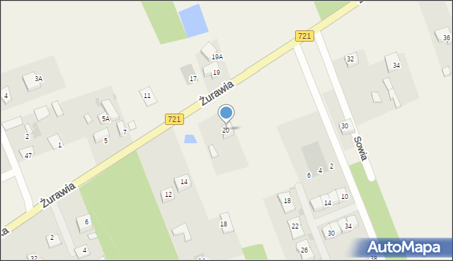 Stefanówka, Żurawia, 20, mapa Stefanówka