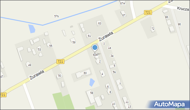 Stefanówka, Żurawia, 62A, mapa Stefanówka