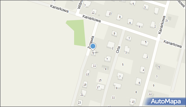 Sucha Górna, Żurawia, 5, mapa Sucha Górna