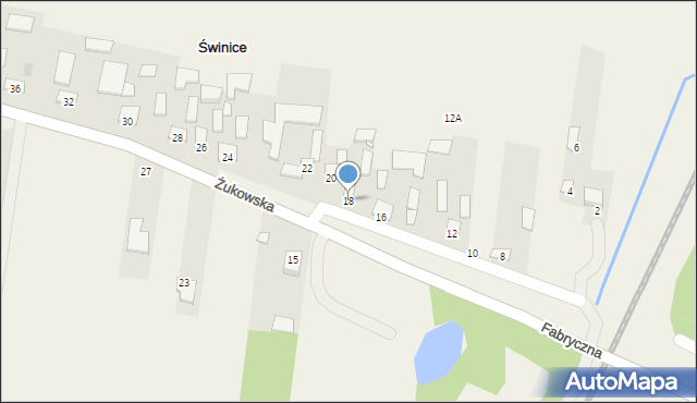 Świnice, Żukowska, 18, mapa Świnice