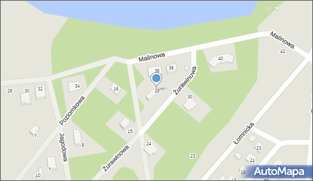 Trzcianka, Żurawinowa, 19, mapa Trzcianka