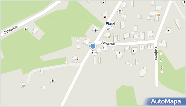 Tuliszków, Żuchalska, 31, mapa Tuliszków