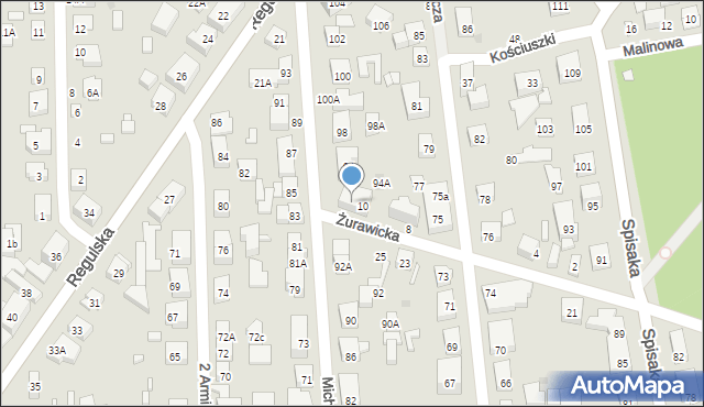 Warszawa, Żurawicka, 12, mapa Warszawy