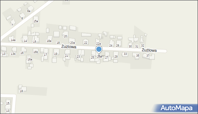 Witaszyce, Żużlowa, 25a, mapa Witaszyce