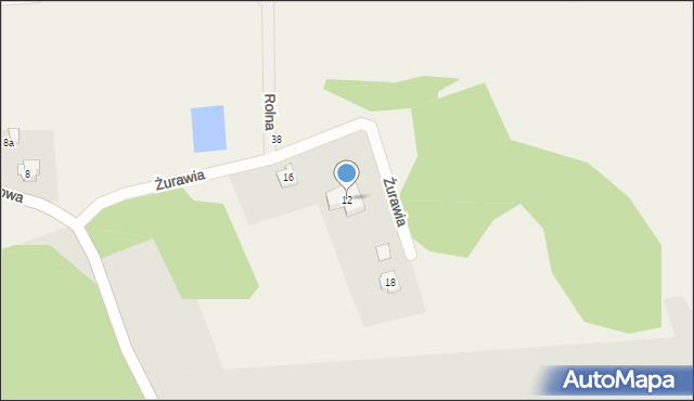 Żarki-Letnisko, Żurawia, 12, mapa Żarki-Letnisko
