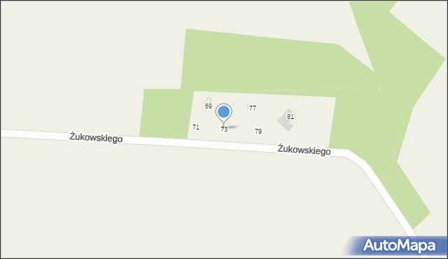 Zawady, Żukowskiego Franciszka, por., 73, mapa Zawady