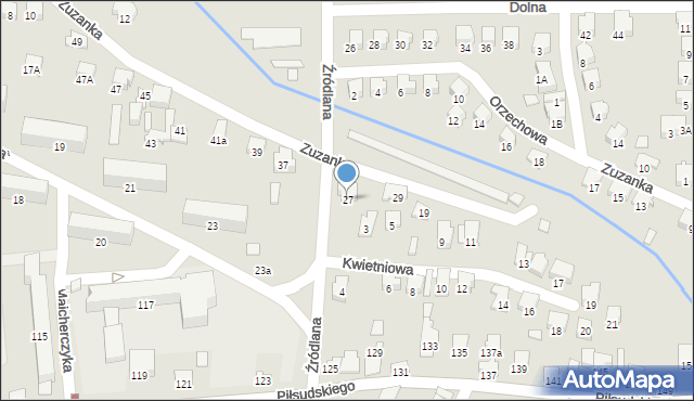 Zawiercie, Zuzanka, 27, mapa Zawiercie