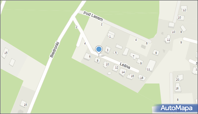 Zielonka, Żuka, 8, mapa Zielonka