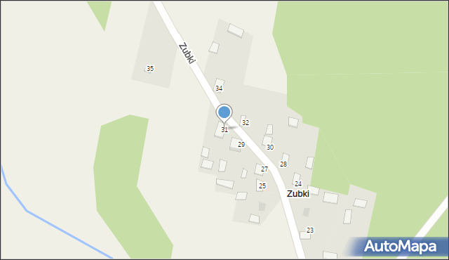 Zubki, Zubki, 31, mapa Zubki