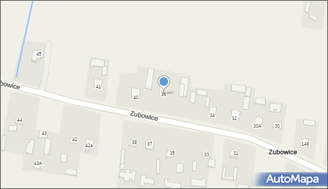 Zubowice, Zubowice, 36, mapa Zubowice