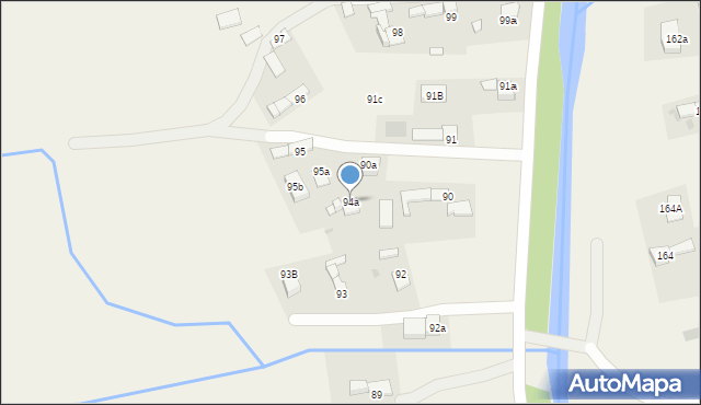 Zubrzyca Dolna, Zubrzyca Dolna, 94a, mapa Zubrzyca Dolna