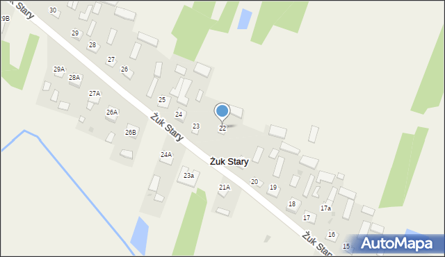 Żuk Stary, Żuk Stary, 22, mapa Żuk Stary