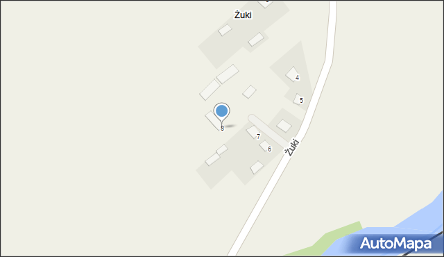 Żuki, Żuki, 8, mapa Żuki