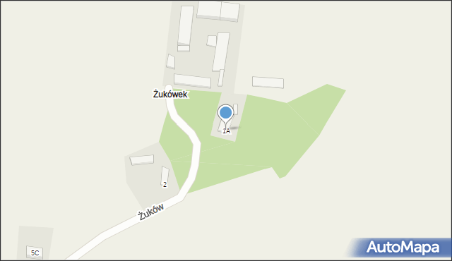 Żuków, Żuków, 1A, mapa Żuków