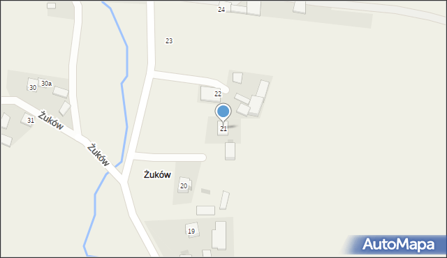 Żuków, Żuków, 21, mapa Żuków