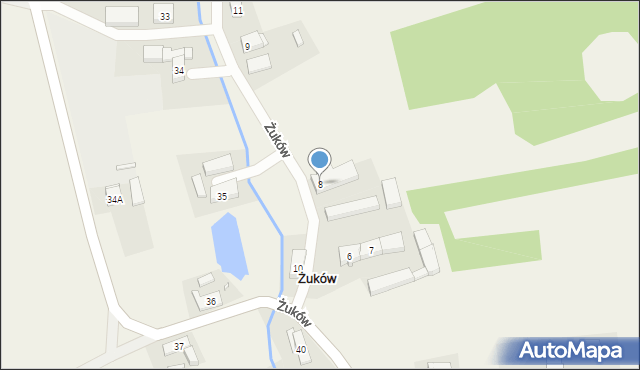 Żuków, Żuków, 8, mapa Żuków