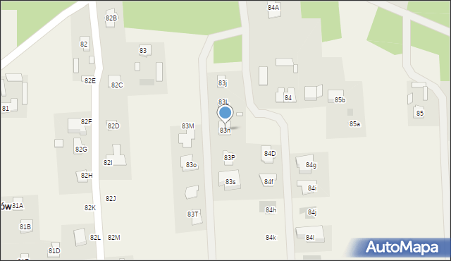 Żuków, Żuków, 83n, mapa Żuków