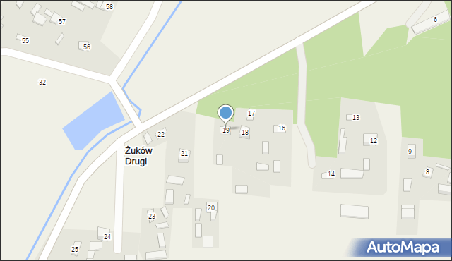 Żuków Drugi, Żuków Drugi, 19, mapa Żuków Drugi