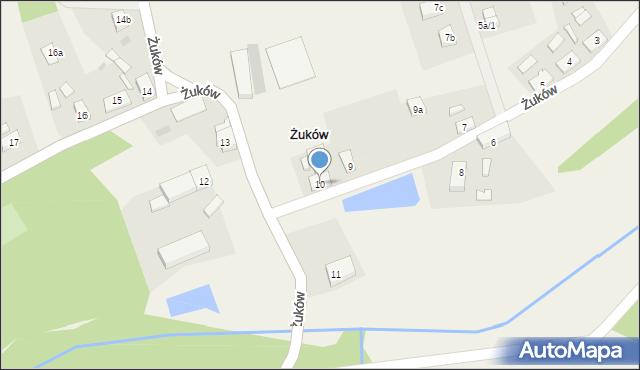 Żuków Leśniczówka, Żuków Leśniczówka, 10, mapa Żuków Leśniczówka