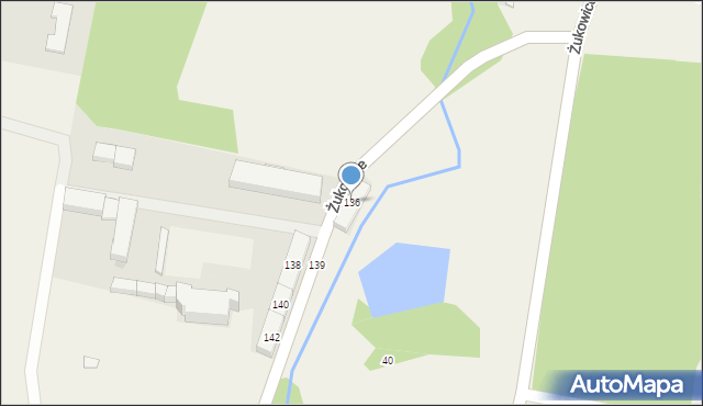Żukowice, Żukowice, 136, mapa Żukowice