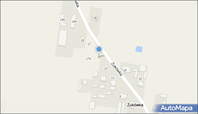 Żukówka, Żukówka, 15, mapa Żukówka