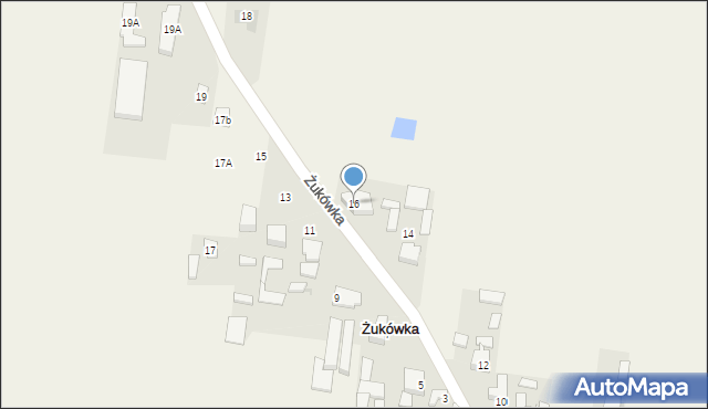 Żukówka, Żukówka, 16, mapa Żukówka