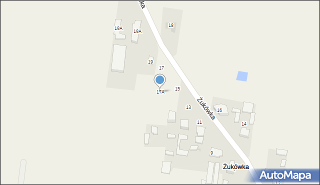 Żukówka, Żukówka, 17A, mapa Żukówka