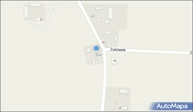 Żukowo, Żukowo, 17, mapa Żukowo