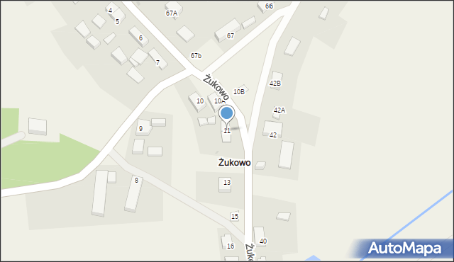 Żukowo, Żukowo, 11, mapa Żukowo