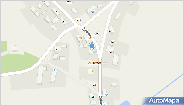 Żukowo, Żukowo, 12, mapa Żukowo