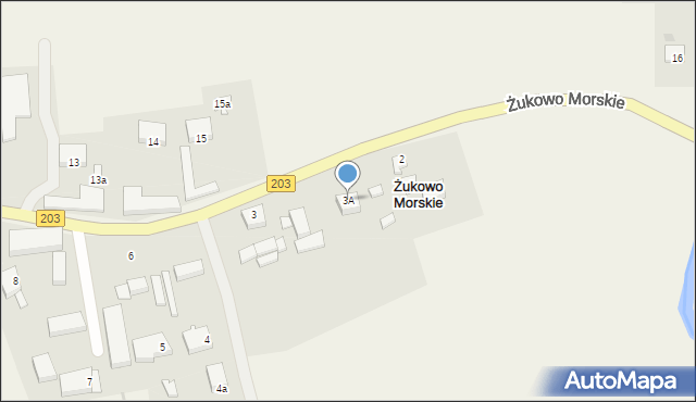 Żukowo Morskie, Żukowo Morskie, 3A, mapa Żukowo Morskie