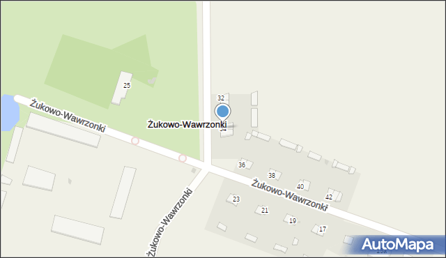 Żukowo-Wawrzonki, Żukowo-Wawrzonki, 34, mapa Żukowo-Wawrzonki