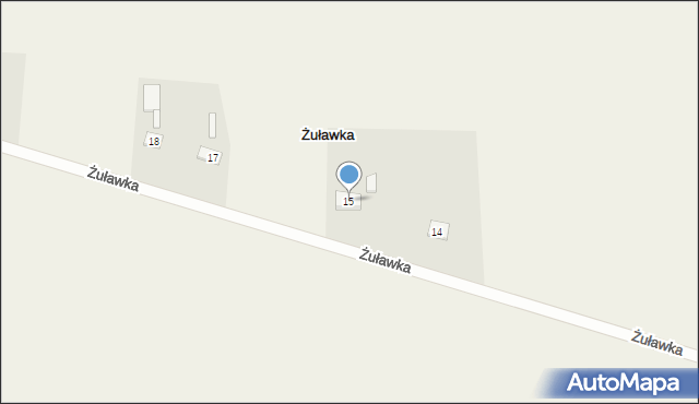 Żuławka, Żuławka, 15, mapa Żuławka