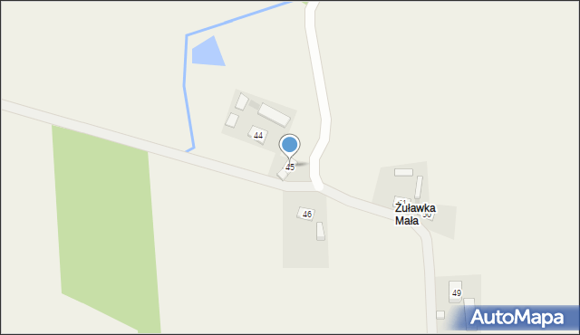 Żuławka, Żuławka, 45, mapa Żuławka