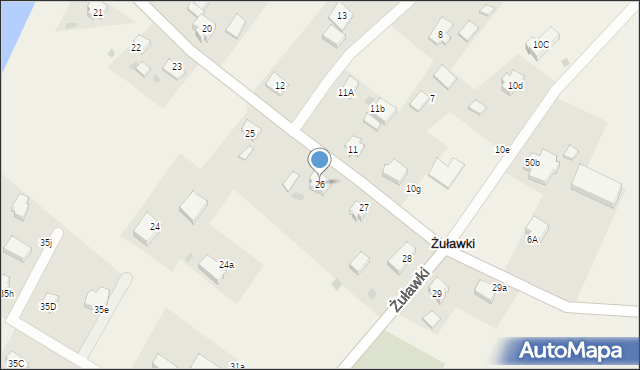 Żuławki, Żuławki, 26, mapa Żuławki
