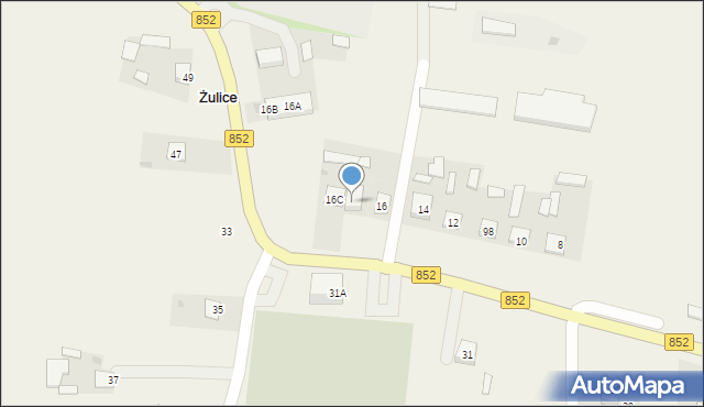 Żulice, Żulice, 16d, mapa Żulice