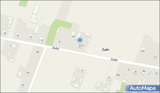 Żulin, Żulin, 32, mapa Żulin