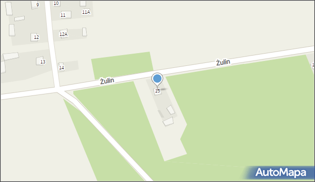 Żulin, Żulin, 15, mapa Żulin