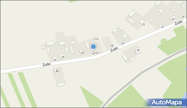 Żulin, Żulin, 27, mapa Żulin