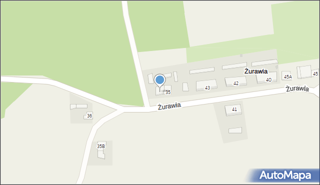 Żurawia, Żurawia, 35A, mapa Żurawia